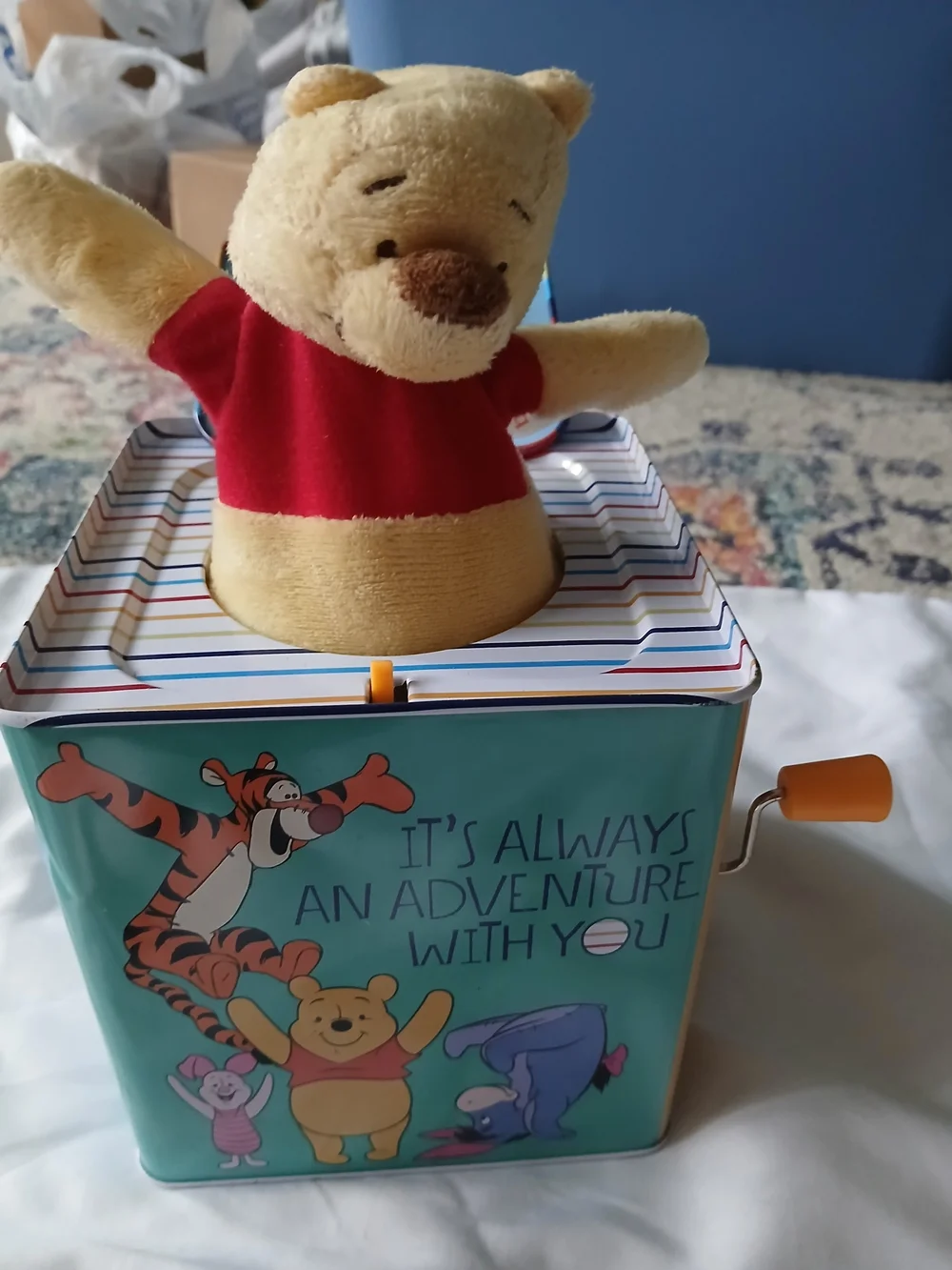 vtg 2014 Disney Winnie the Pooh Jack InThe Box Toy works